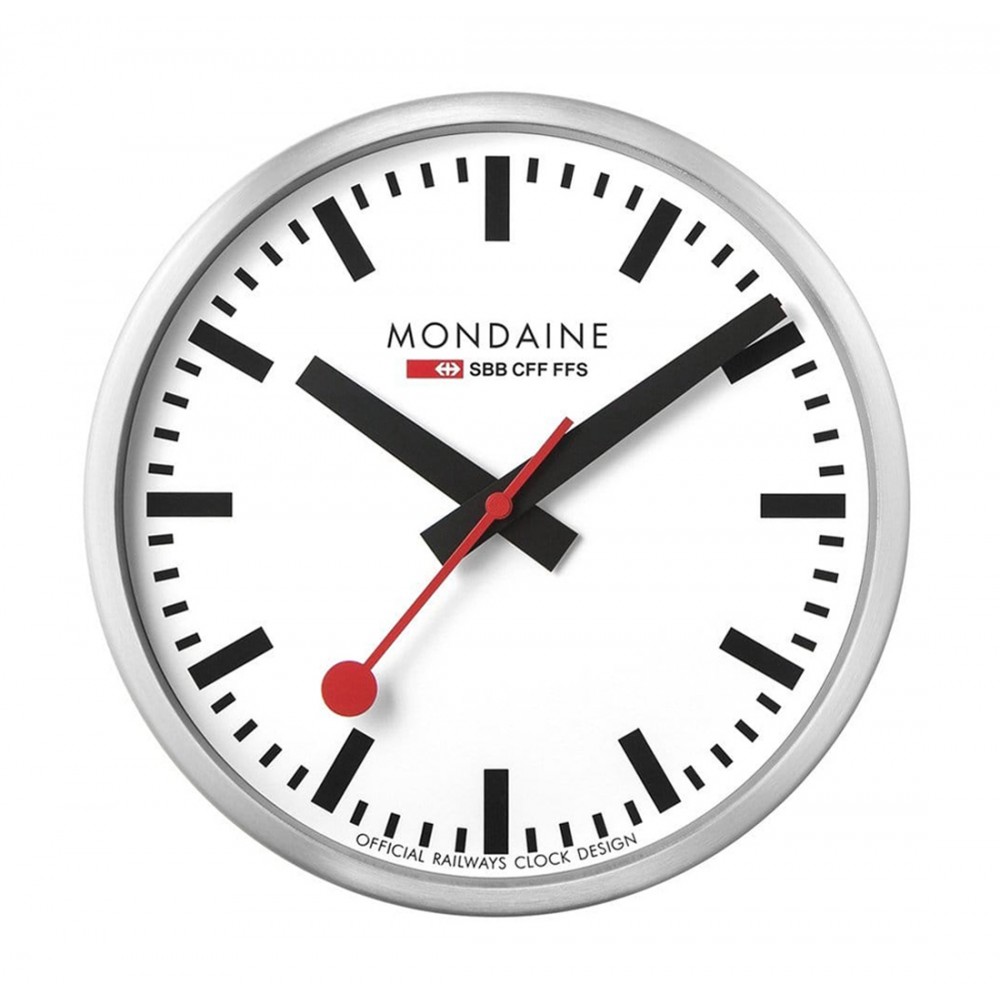 Väggklocka - Mondaine A990.CLOCK.16SBB Alu stationsklocka