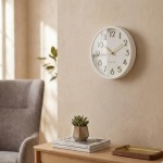 Väggklocka - Beyond Time Madera Trä Vit