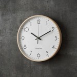 Väggklocka - Beyond Time Legna Ljust Trä Vit