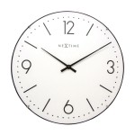 Väggklocka - NeXtime Basic Dome Vit