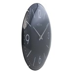 Väggklocka - NeXtime Basic Dome Svart