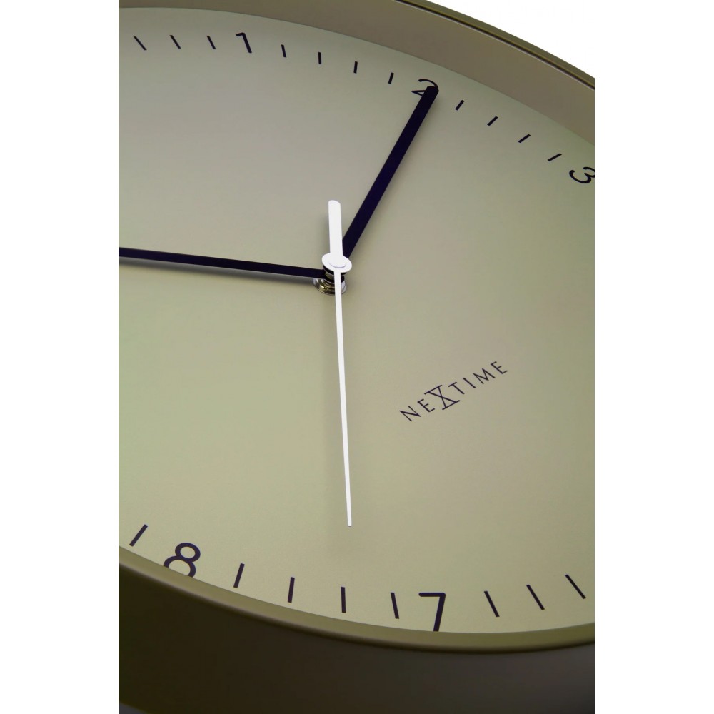Väggklocka - NeXtime Berlin Khaki