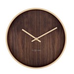 Väggklocka - NeXtime Oslo Brun