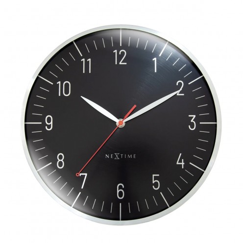 Väggklocka - NeXtime Frankfurt Svart
