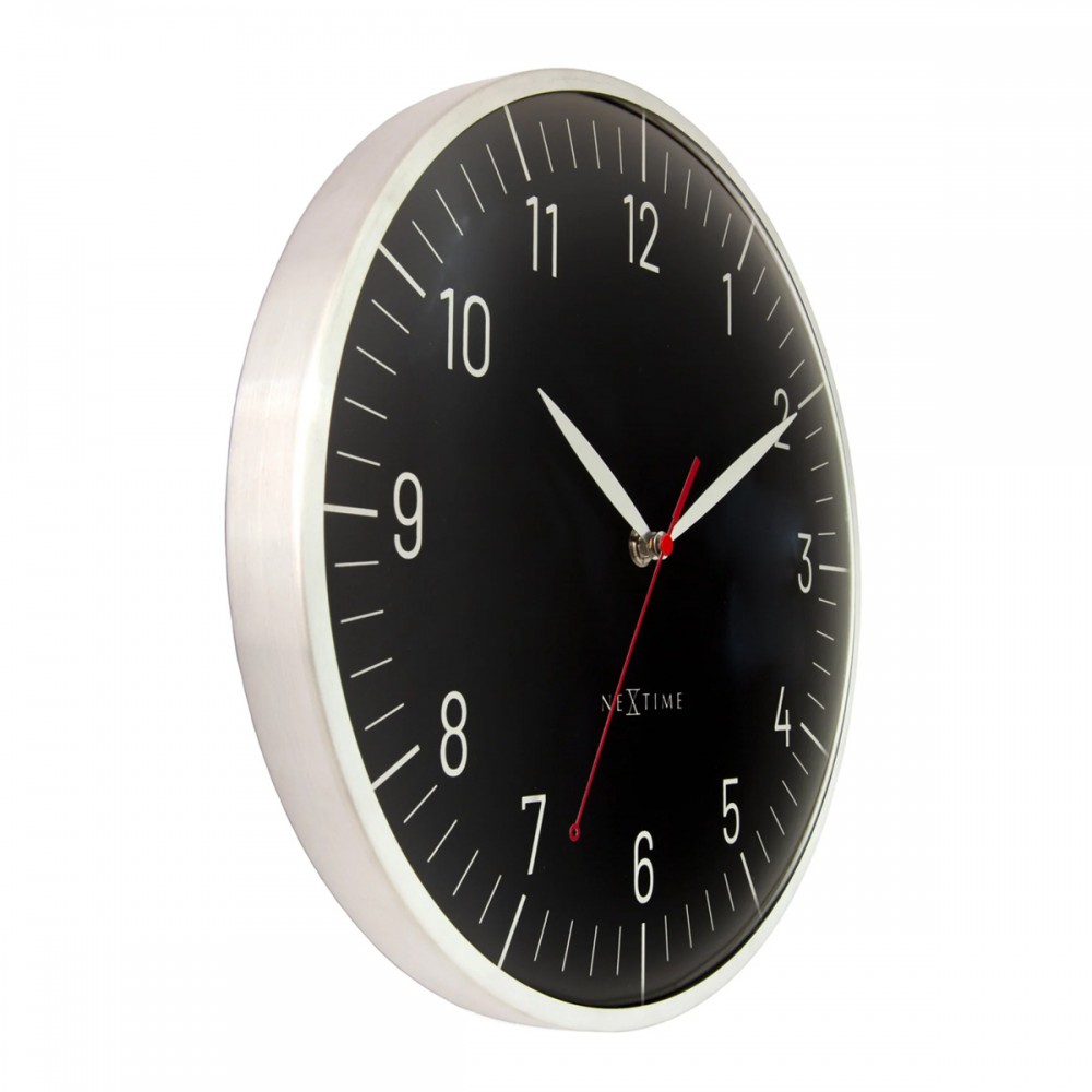 Väggklocka - NeXtime Frankfurt Svart