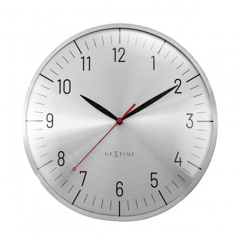 Väggklocka - NeXtime Frankfurt Silver