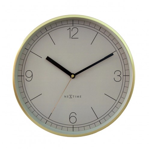 Väggklocka - NeXtime Nova Guld/Beige