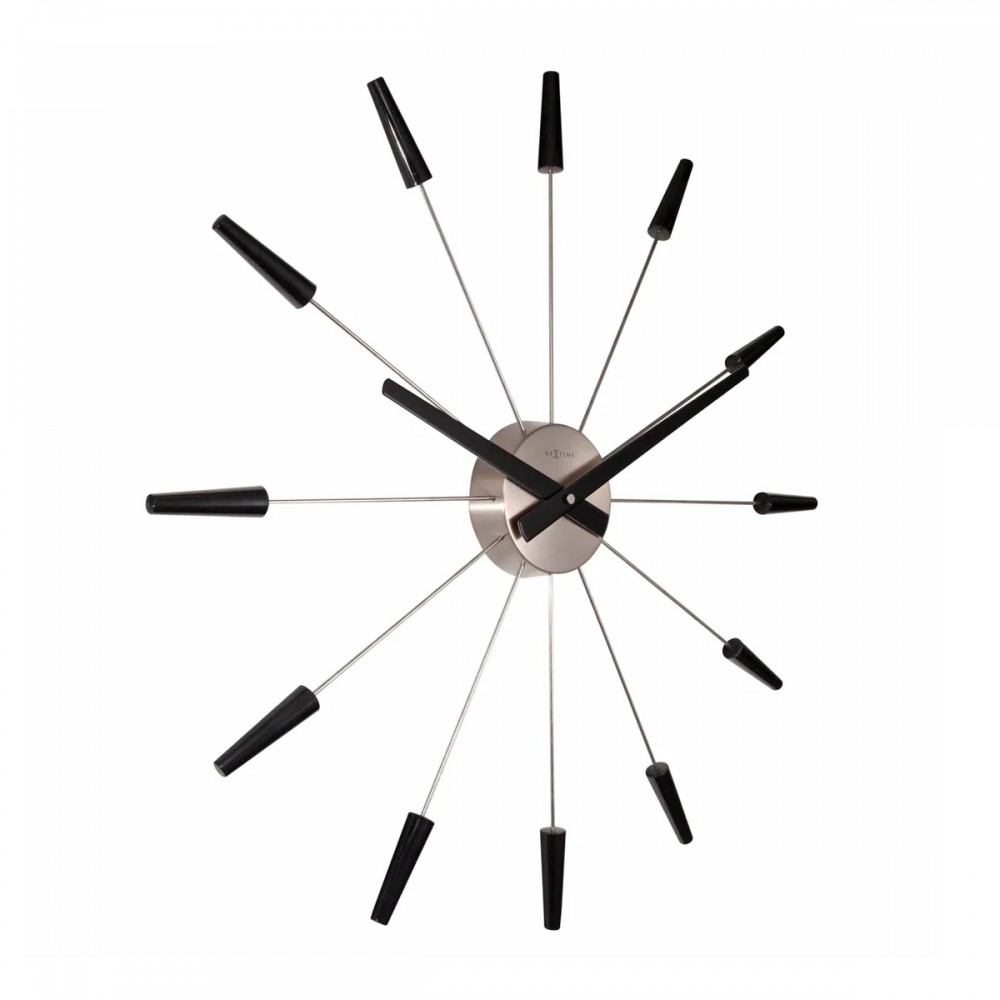 Väggklocka - NeXtime Plug Inn Black